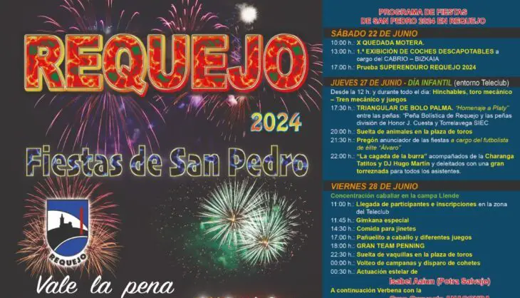 Las Fiestas de San Pedro se llevarán a cabo desde el sábado 22 de junio hasta el domingo 30 de junio de 2024