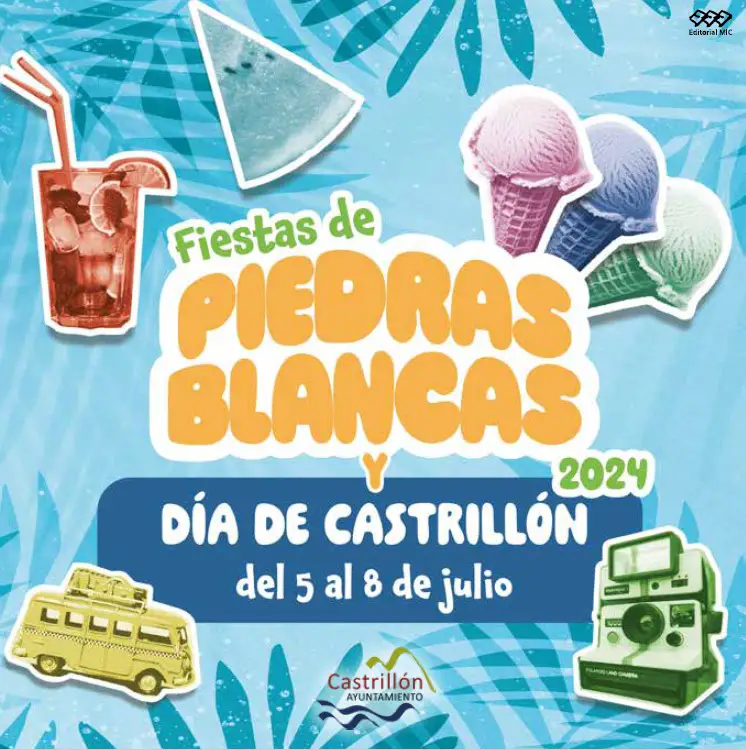 Cartel y Programa de Fiestas Piedras Blancas 2024