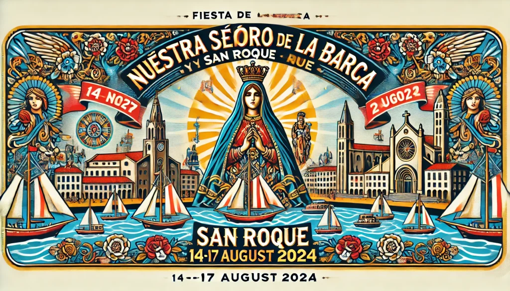 Programa de Actividades en la Fiesta de Nuestra Señora de la Barca y San Roque en Navia 2024