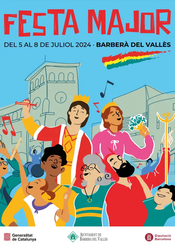 Cartel de la Fiesta Mayor de Barberà del Vallès 2024