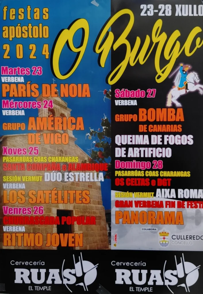 Cartel de las Fiestas de Burgo 2024