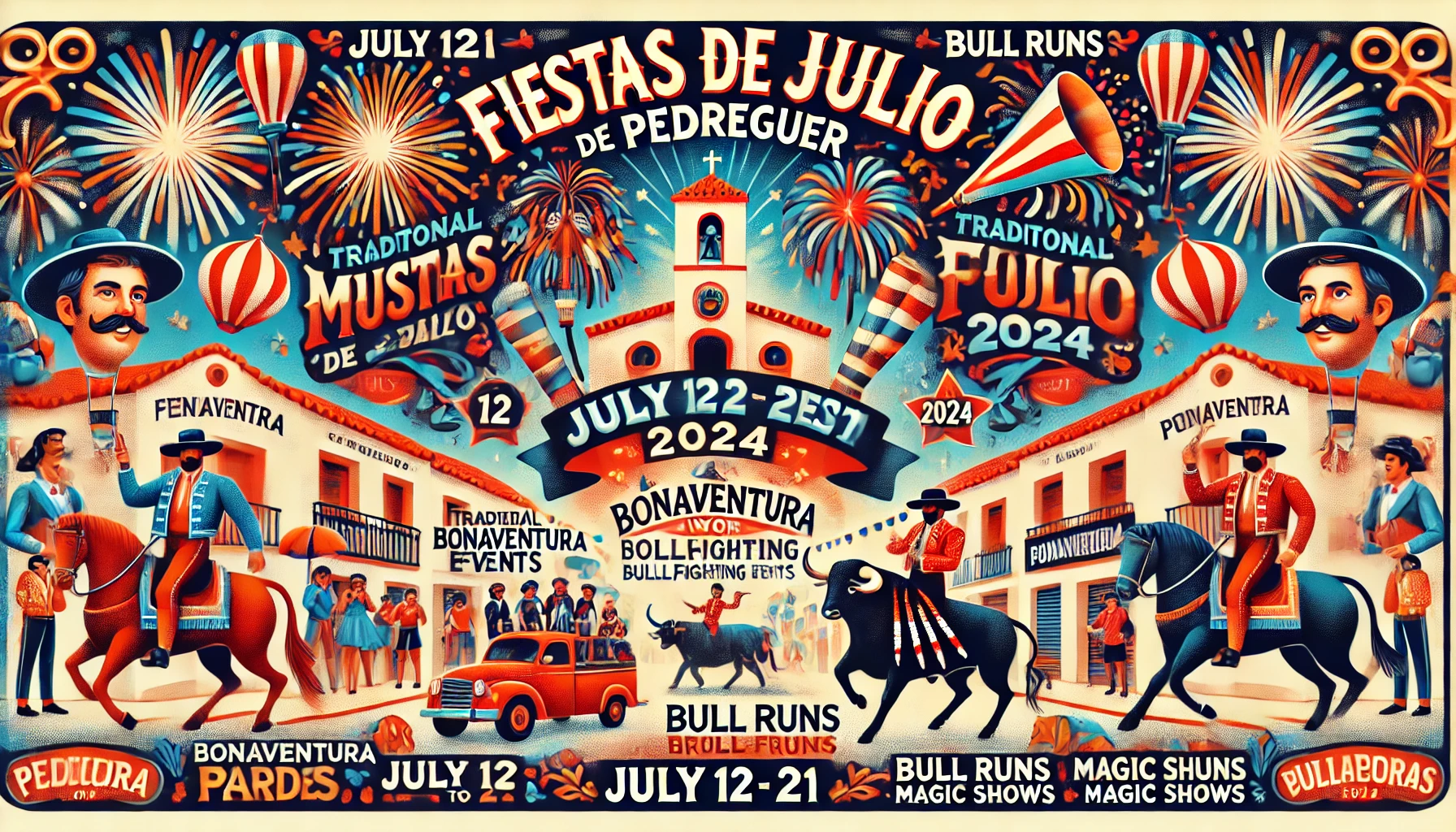 Fiestas de Julio de Pedreguer 2024. Las Fiestas ofrecen un amplio programa, y el ambiente festivo ya se siente en las calles.